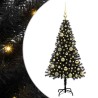 Sapin de Noël avec 150 LED avec support Noir 120 cm PVC 541993541993