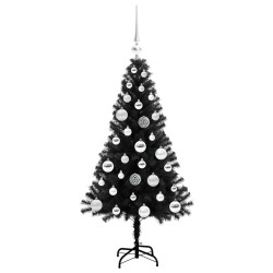 Sapin de Noël avec 150 LED avec support Noir 120 cm PVC 541994541994