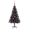 Sapin de Noël avec 150 LED avec support Noir 120 cm PVC 541995541995