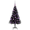 Sapin de Noël avec 150 LED avec support Noir 120 cm PVC 541995541995