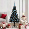 Sapin de Noël avec 150 LED avec support Noir 150 cm PVC 541996541996