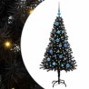 Sapin de Noël avec 150 LED avec support Noir 150 cm PVC 541996541996