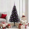 Sapin de Noël avec 150 LED avec support Noir 150 cm PVC 541997541997