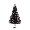Sapin de Noël avec 150 LED avec support Noir 150 cm PVC 541997541997