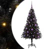 Sapin de Noël avec 150 LED avec support Noir 150 cm PVC 541997541997
