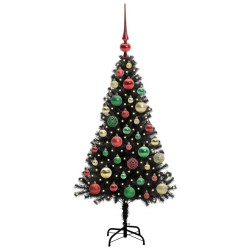 Sapin de Noël avec 150 LED avec support Noir 120 cm PVC 541998541998