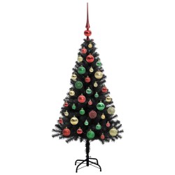 Sapin de Noël avec 150 LED avec support Noir 120 cm PVC 541998541998