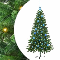 Sapin de Noël avec 150 LED avec support Vert 150 cm PE 541999541999