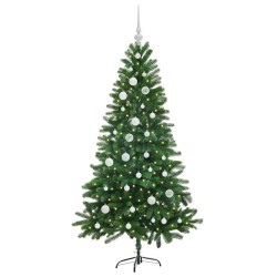Sapin de Noël avec 150 LED avec support Vert 150 cm PE 542000542000