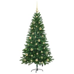 Sapin de Noël avec 150 LED avec support Vert 150 cm PE 542001542001