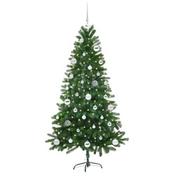 Sapin de Noël avec 150 LED avec support Vert 150 cm PE 542002542002