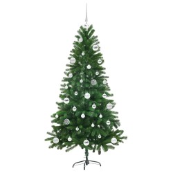 Sapin de Noël avec 150 LED avec support Vert 150 cm PE 542002542002