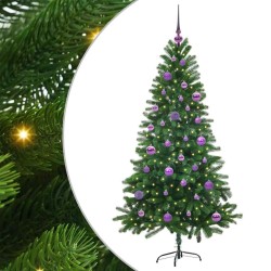Sapin de Noël avec 150 LED avec support Vert 150 cm PE 542003542003