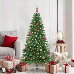 Sapin de Noël avec 150 LED avec support Vert 150 cm PE 542004542004