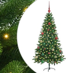 Sapin de Noël avec 150 LED avec support Vert 150 cm PE 542004542004