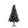 Sapin de Noël avec 150 LED avec support Noir 150 cm PVC 542005542005