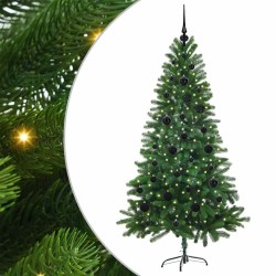 Sapin de Noël avec 150 LED avec support Vert 150 cm PE 542006542006