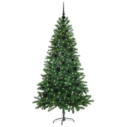 Sapin de Noël avec 150 LED avec support Vert 150 cm PE 542006542006