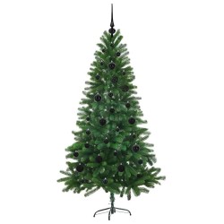 Sapin de Noël avec 150 LED avec support Vert 150 cm PE 542006542006