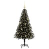 Sapin de Noël avec 150 LED avec support Noir 150 cm PVC 542010542010