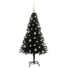 Sapin de Noël avec 150 LED avec support Noir 150 cm PVC 542010542010