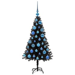 Sapin de Noël avec 150 LED avec support Noir 120 cm PVC 542011542011