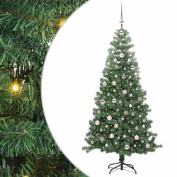 Sapin de Noël avec 300 LED avec support Vert 240 cm PVC 542014542014