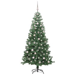 Sapin de Noël avec 300 LED avec support Vert 240 cm PVC 542014542014