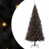 Sapin de Noël avec 300 LED avec support Noir 210 cm PVC 542015542015