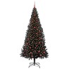 Sapin de Noël avec 300 LED avec support Noir 210 cm PVC 542015542015