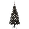 Sapin de Noël avec 300 LED avec support Noir 210 cm PVC 542017542017