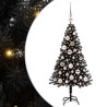 Sapin de Noël avec 150 LED avec support Noir 120 cm PVC 542020542020