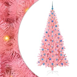 Sapin de Noël avec 300 LED avec support Rose 210 cm PVC 542021542021