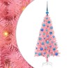 Sapin de Noël avec 150 LED avec support Rose 120 cm PVC 542022542022