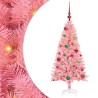 Sapin de Noël avec 150 LED avec support Rose 120 cm PVC 542023542023