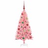 Sapin de Noël avec 150 LED avec support Rose 120 cm PVC 542023542023