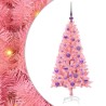 Sapin de Noël avec 150 LED avec support Rose 120 cm PVC 542025542025