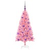 Sapin de Noël avec 150 LED avec support Rose 120 cm PVC 542025542025