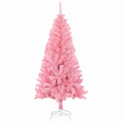 Sapin de Noël avec 150 LED avec support Rose 120 cm PVC 542025542025
