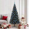 Sapin de Noël avec 300 LED avec support Noir 180 cm PVC 542026542026