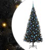 Sapin de Noël avec 300 LED avec support Noir 180 cm PVC 542026542026