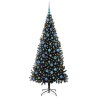 Sapin de Noël avec 300 LED avec support Noir 180 cm PVC 542026542026