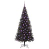 Sapin de Noël avec 300 LED avec support Noir 180 cm PVC 542027542027