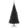Sapin de Noël avec 300 LED avec support Noir 180 cm PVC 542029542029