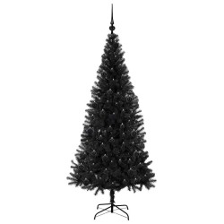 Sapin de Noël avec 300 LED avec support Noir 180 cm PVC 542029542029