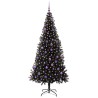 Sapin de Noël avec 300 LED avec support Noir 210 cm PVC 542031542031