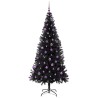 Sapin de Noël avec 300 LED avec support Noir 210 cm PVC 542031542031