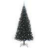 Sapin de Noël avec 300 LED avec support Noir 210 cm PVC 542032542032