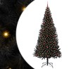 Sapin de Noël avec 300 LED avec support Noir 240 cm PVC 542033542033