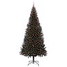 Sapin de Noël avec 300 LED avec support Noir 240 cm PVC 542033542033